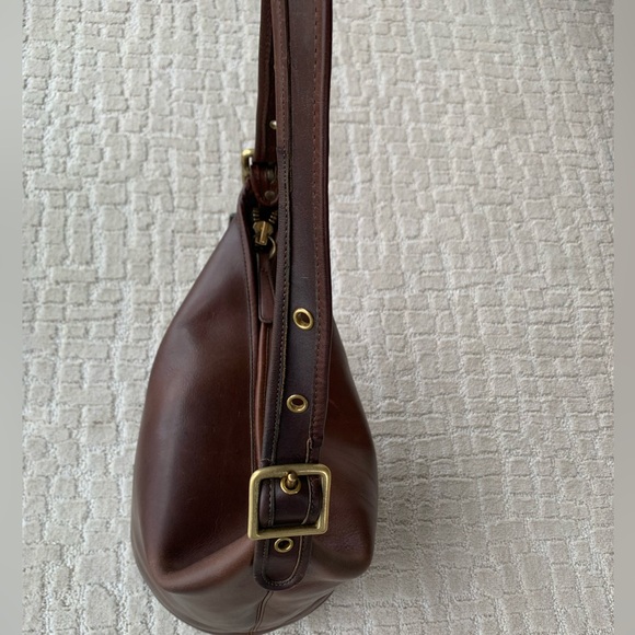 Vintage Coach 9085 Duffle Sac Bucket Shoulder Bag Brown Leather - Picture 3 of 12